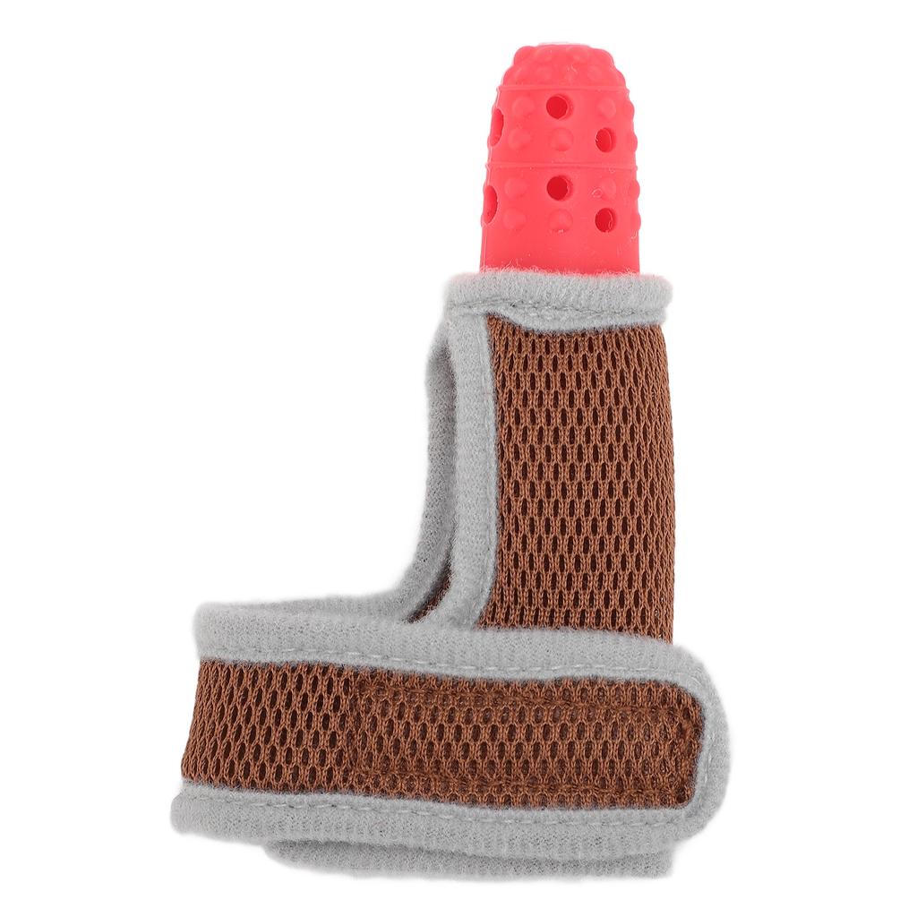 Infant Silicone Thumb Guard Finger Protection Stop Sucking Baby Thumb with Breathable Wrist Band for Baby Over 3 Months