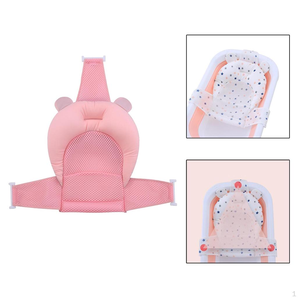 Tapis de bain pour bébé Siège de support pour nourrisson Baignoire flottante pour 0-12 mois