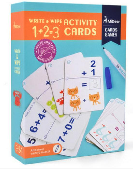 

MiDeer Reusable Erasable Flashcards: Letters, Numbers & Writing Practice