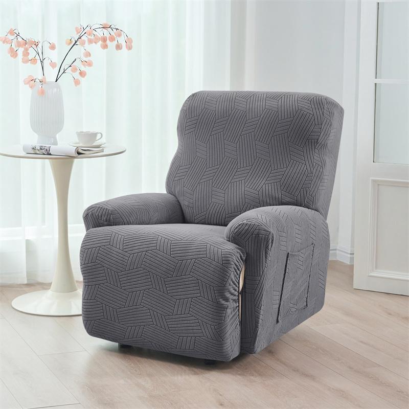 Jacquard Split Recliner Sofa Cover Elastic Anti-dirty Relax Armchair Chair Cover 1 Seater Removable Slipcover for Living Room