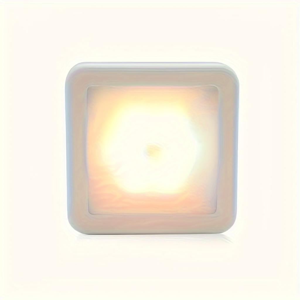 Intelligent Motion Sensing 6-LED Floor/ceiling/wall Lights - Energy-saving, Plug and Play Installation, Modern Square Design (battery Free)