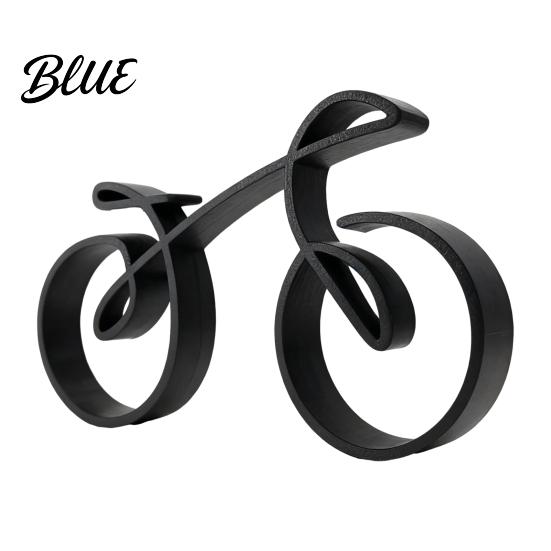 Geschenke für Radsportbegeisterte 3D-gedrucktes Fahrrad-Ornament Schreibtisch-Abstrakte Fahrradskulptur Kreative Künstlerische PLA-Statue Figur Moderne Minimalistische Dekoration