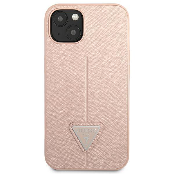 Guess Guhcp14Mpsatlp Iphone 14 Plus / 15 Plus 6.7 Różowy/Pink Hardcase Saffianotriangle Logo
