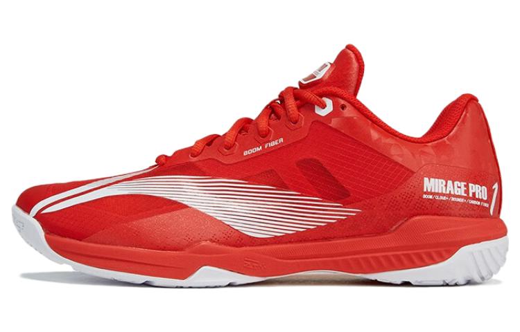 Li Ning Shadow Speed Pro Амортизация Резиновая Подошва Нескользящая Низкие Бадминтонные Кроссовки Унисекс Красные AYAT013-3 36