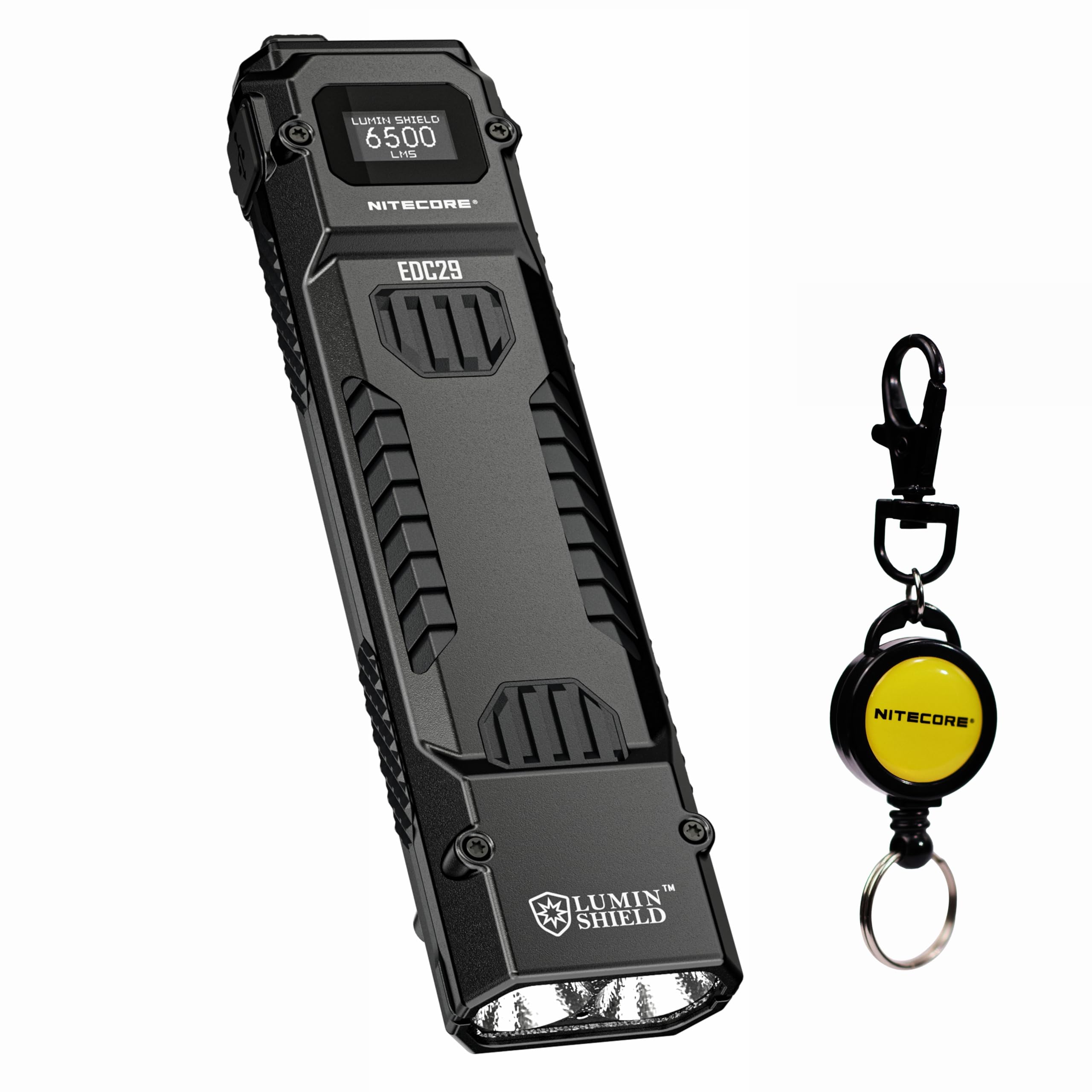 

Nitecore EDC29 6500 люмен EDC фонарик с выдвижным брелоком Ультратонкий Высокопроизводительный чёрный