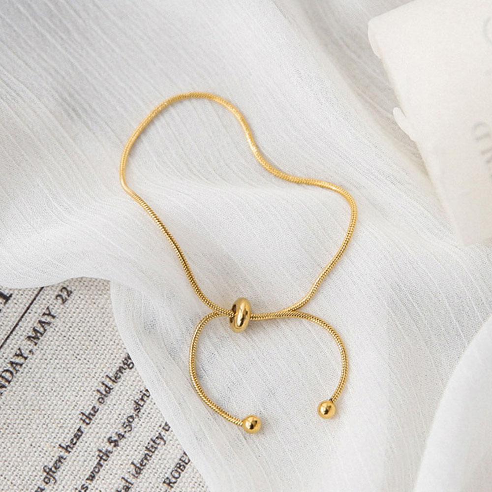 Pull-out Beads Girls Party Accessories For Women Gift Fashion Jewelry Adjustable Bracelet Anklet