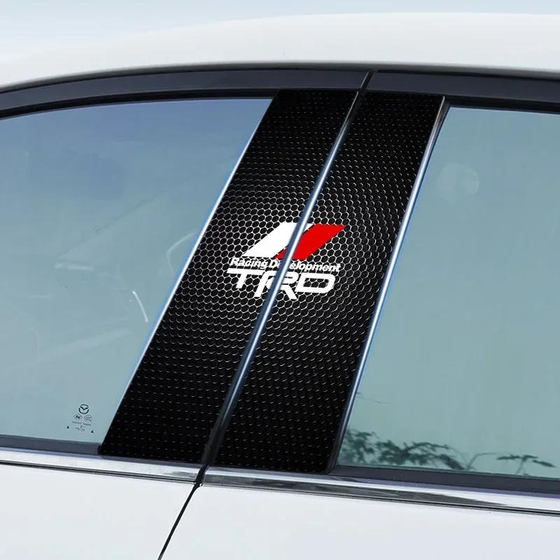 Emblém auta Nálepka na středový sloupek Samolepky pro dekoraci dveří auta Pro TRD Toyota Camry 40 Corolla Auris Yaris Rav4 CHR Ozdobit