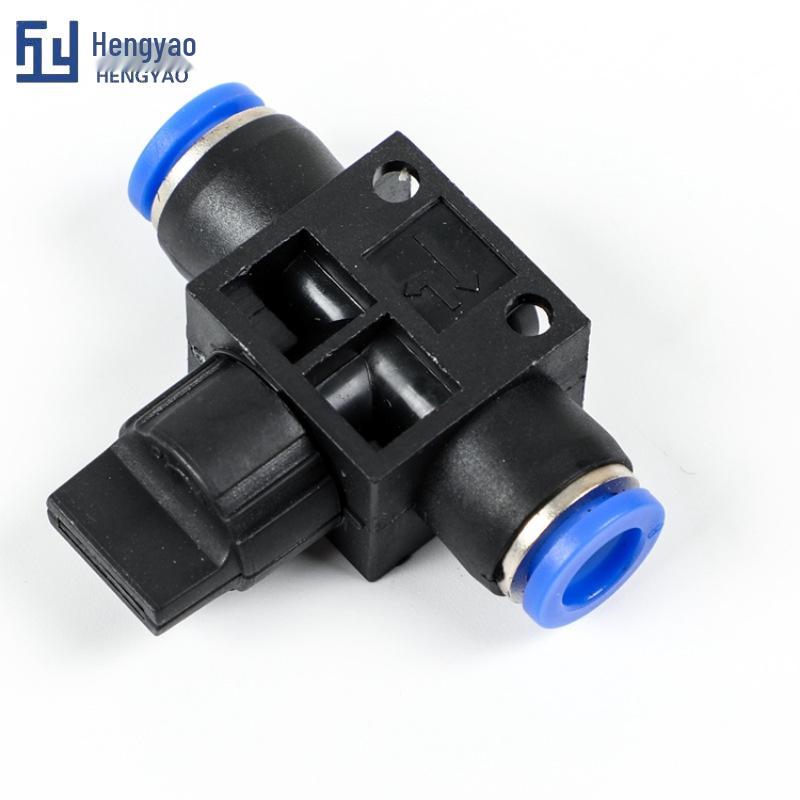 Pneumatic Quick Connectors Air Hose Hand Valve HVFF4 6 8 10
