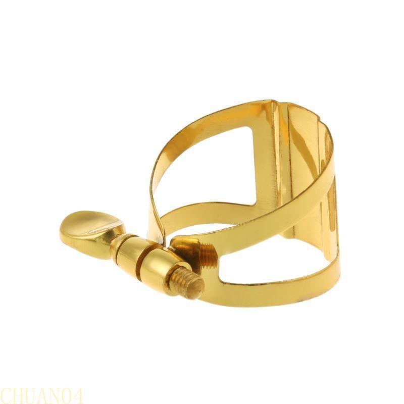 A1A2 Brass Saxophone Fastener Clip Alto Tenor Soprano Sax Ligatures Fastener Cap for Saxophone Clarinet Bakelite Mouthpiece