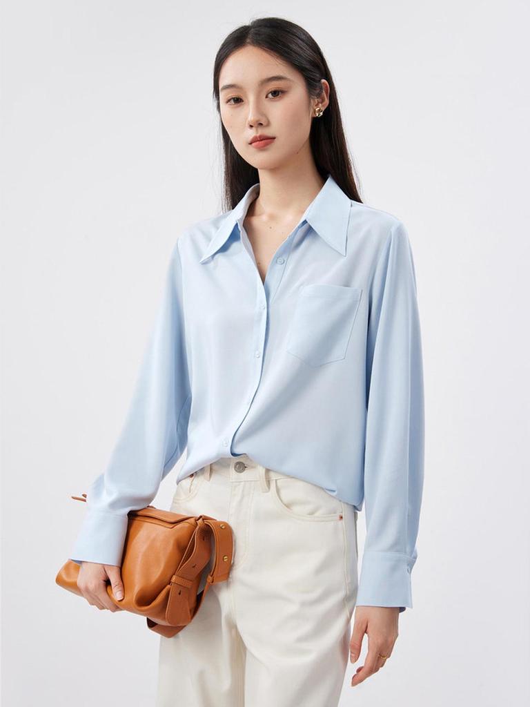 Rongtai Women's Lightweight Non-Iron Cloud-Like Shirt – Spring 2026 Versatile Commuter Top