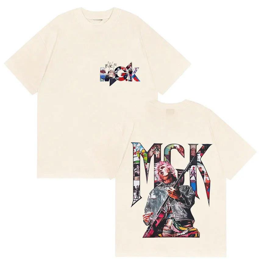 MGK Lost Hip Hop Pop Singer Kelly Album Print TShirt Trendy Printed Couple Cotton Loose TShirt harajuku oversized t shirt