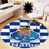 Custom Name FC Porto Printed Round Rug Carpet Chair Rug Area Rug Entryway Doormats,for Office Chair Living Room Bedroom Kitchen Room.