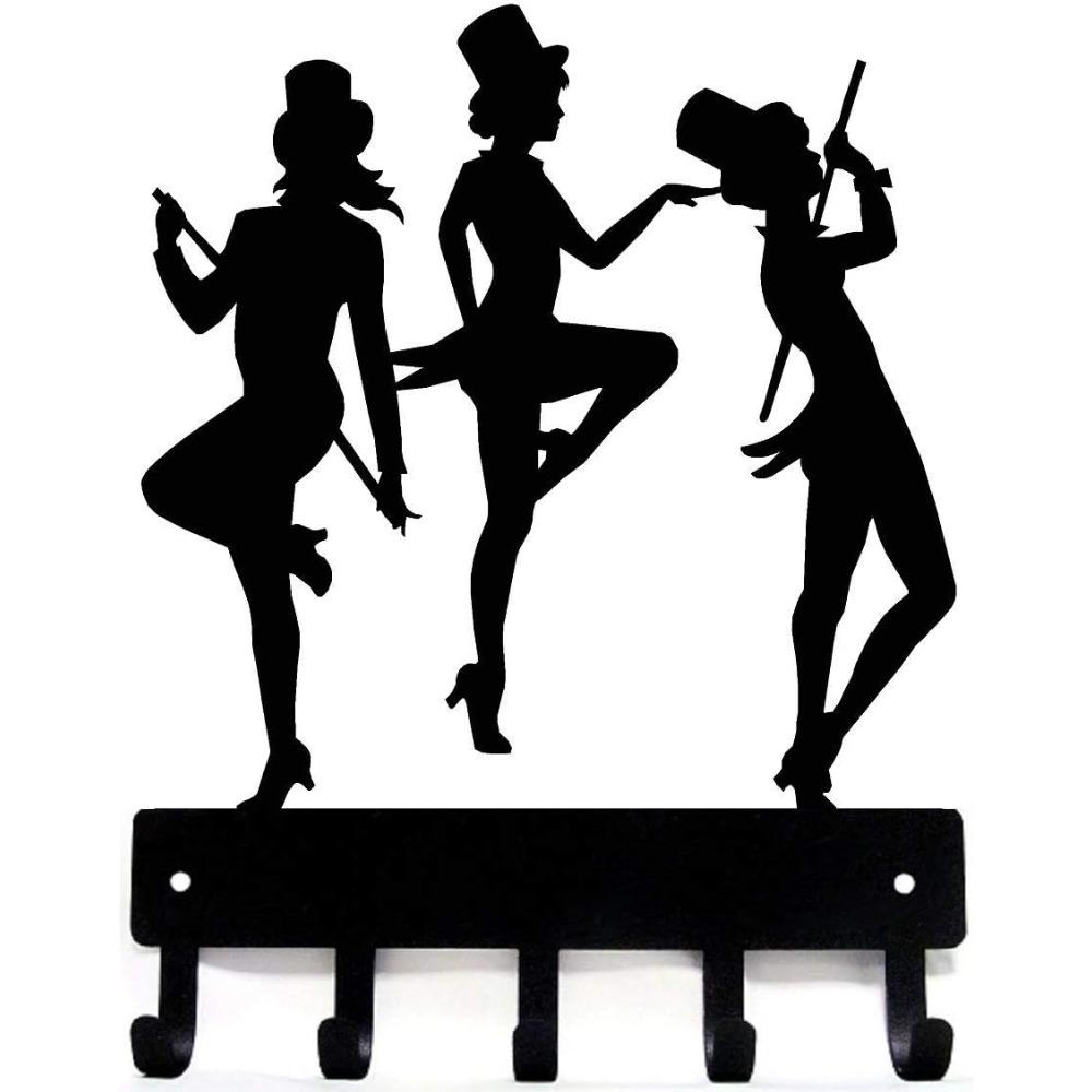 Vintage Iron Key Hook Hanger Wall Mounted Hallway Entryway Home Decor чёрный