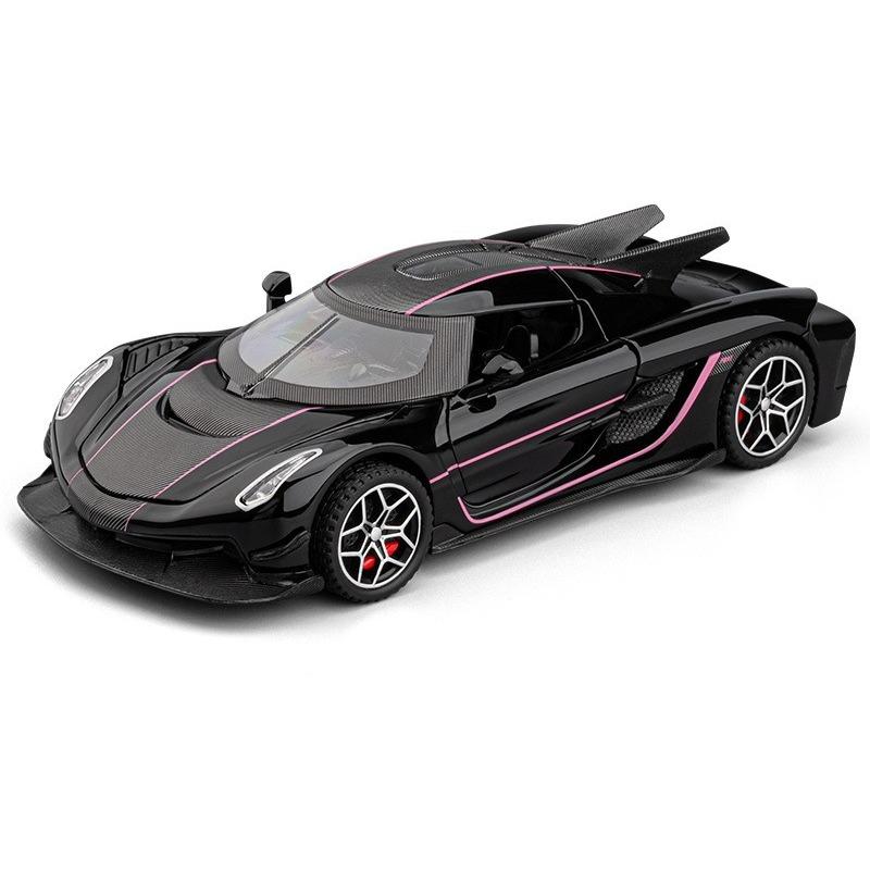 

1/32 Koenigsegg Jesko Car Model Children s Alloy Sports Car Toy Car Collection Ornaments Boy Gift чёрный