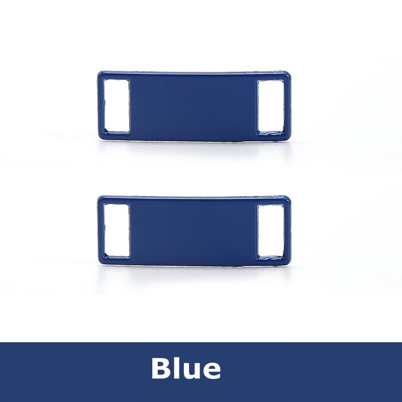 2 Pcs Blank for AF1 Shoelaces Buckle Shoes Decorations Sneaker Kit Metal Buckle Stylish and Suitable for All Kinds of Flat Laces