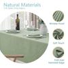 Vikama  Rectangular Tablecloth  Waterproof, Stain-Resistant, Wrinkle-Resistant, Rustic Style Decorative Light Green Tablecloth