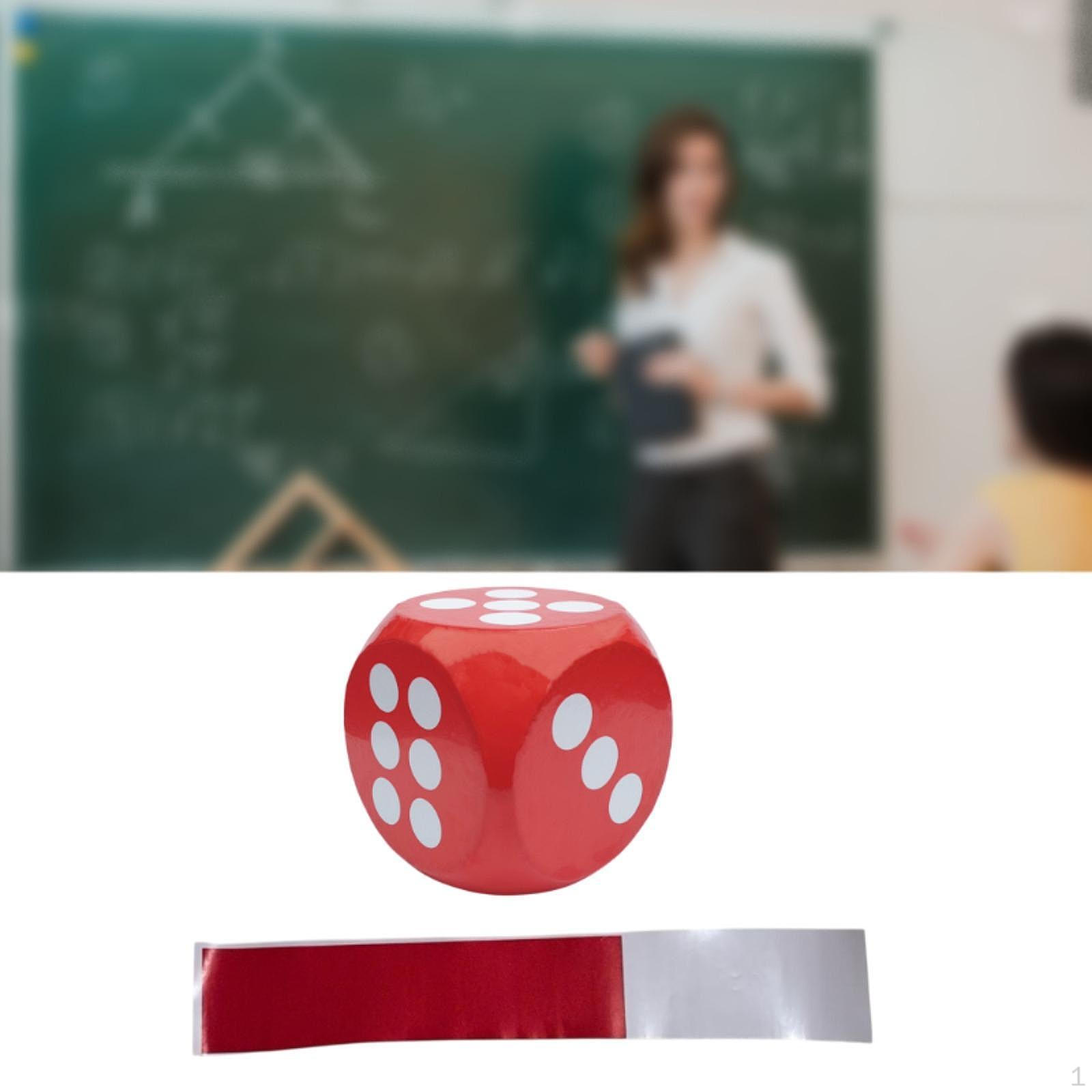 

Пенопластовые кубики 6-сторонние игрушки для раннего обучения, изучающие математику, счет, точка 12 дюймов для детей, классных комнат