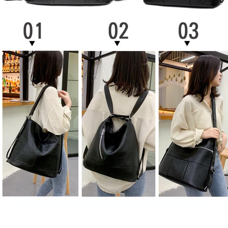 Herbst- und Winter-Einkaufstasche, großes Fassungsvermögen, modische One-Shoulder-Handtasche, trendige PU-Einzel- und Doppelschultertasche mit doppeltem Verwendungszweck