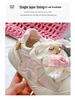 2025 New Little Girls' White Skate Shoes - Thick Soled Casual Sports Sneakers for Middle and Big Kids