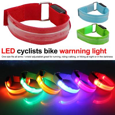 Mens and Womens Childrens Flash Bracelets Night Safety Lights LED Lights Running Jogging Hiking Camping Outdoor Sports Party Supplies White LED Armbands Light Bracelets