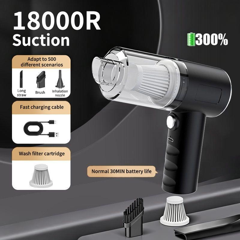 1SET Cordless Handheld Car Vacuum Cleaner Dual Use Suction and Blowing Portable Rechargeable for Car Interior