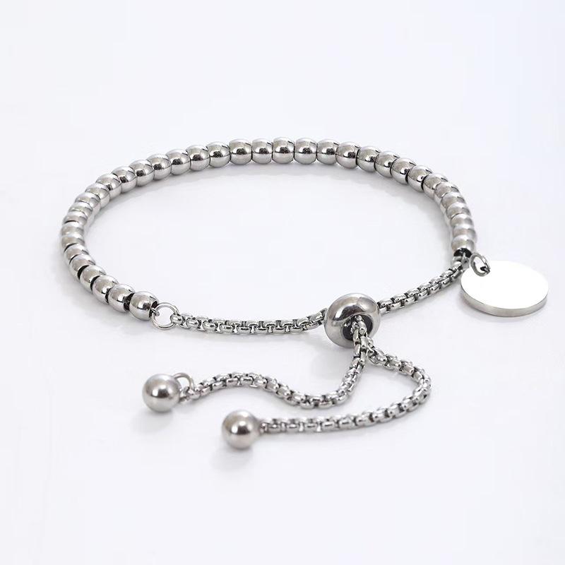 Elegant Gold Beaded Chain Bracelet - Versatile, High-End Fashion Jewelry