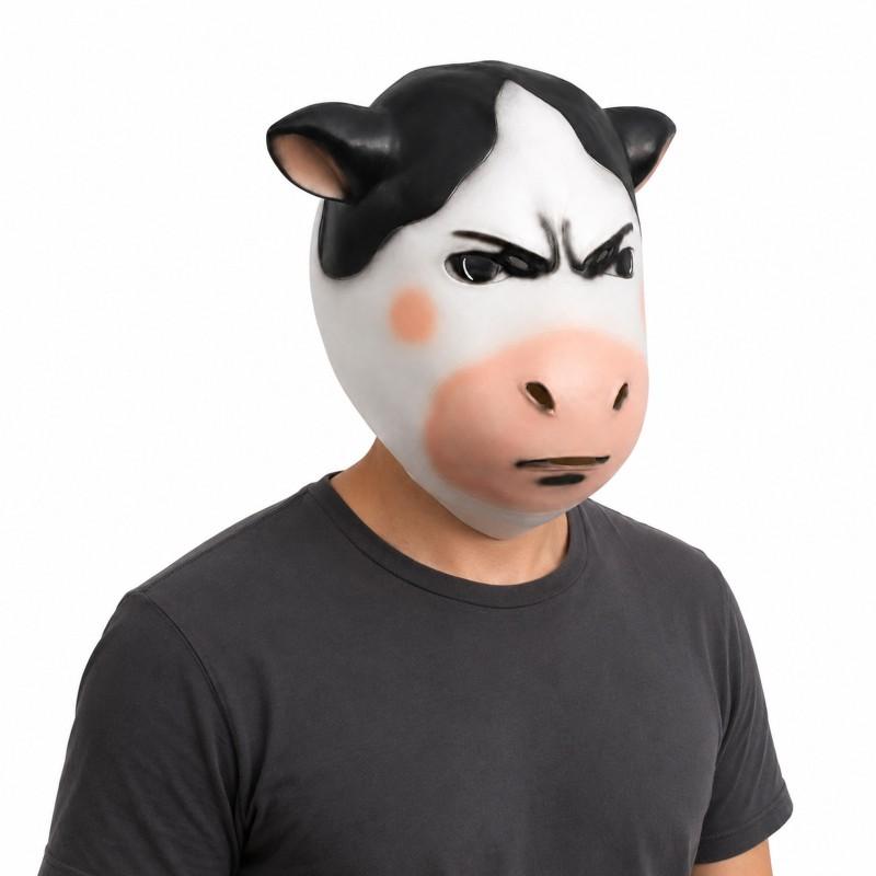 Halloween Funny Cow Mask Cosplay Party Creative Latex Costume Prop