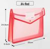 Transparent A4 Document Bag with Large Capacity and Business Card Holder