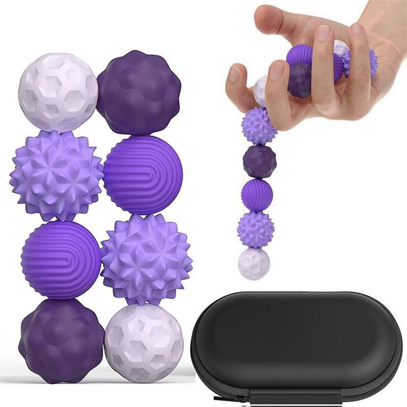 4/8 Stück Silikon Magnetisches Spielzeug Sensorisches Fidget-Spielzeug Stressabbau Angstzustände Autismus Entwicklungsspielzeug GZW