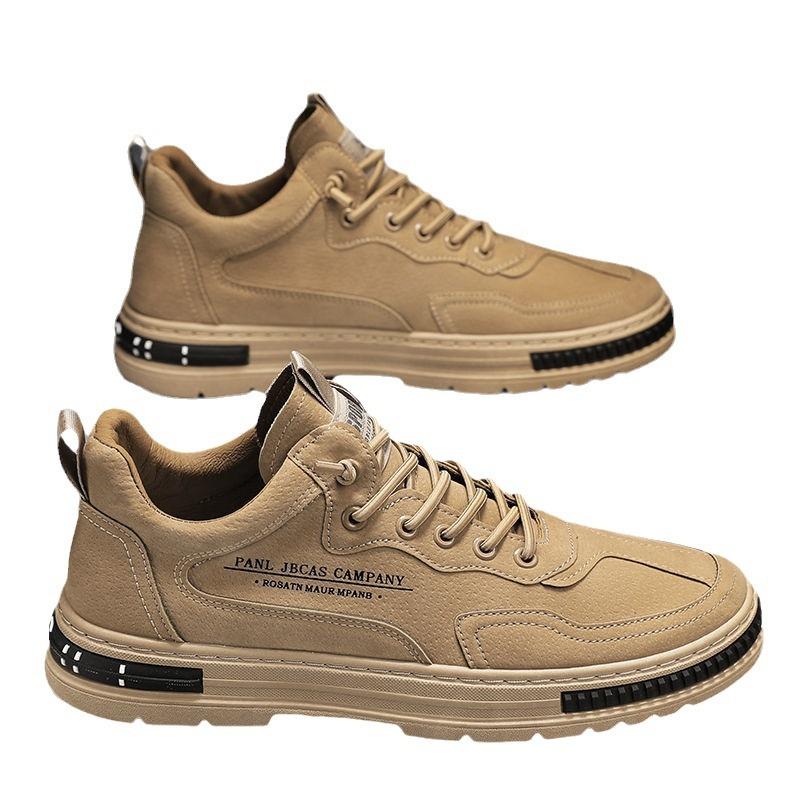 Labor insurance men's shoes spring new wear-resistant tooling shoes trendy versatile board shoes men's breathable work shoes