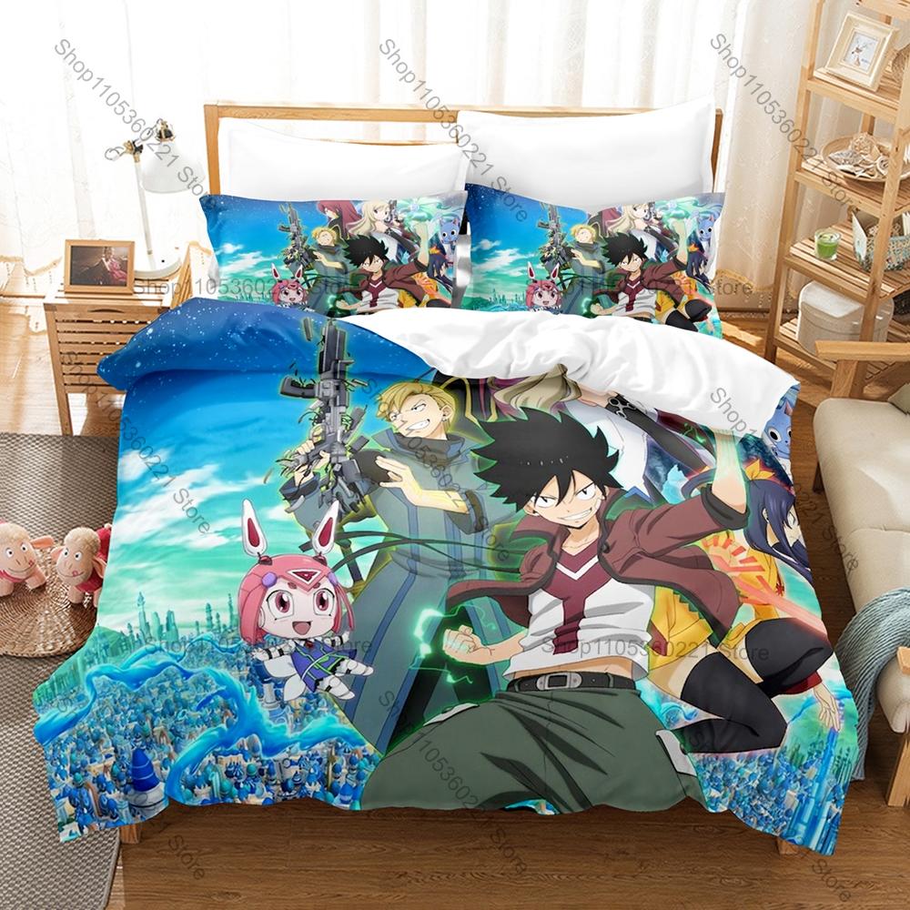 Interstellar Adventure Anime Edens Zero Full Printed 3PCS Bedding Duvet Cover + 2 Pillowcases Teen Dorm Home Decoration
