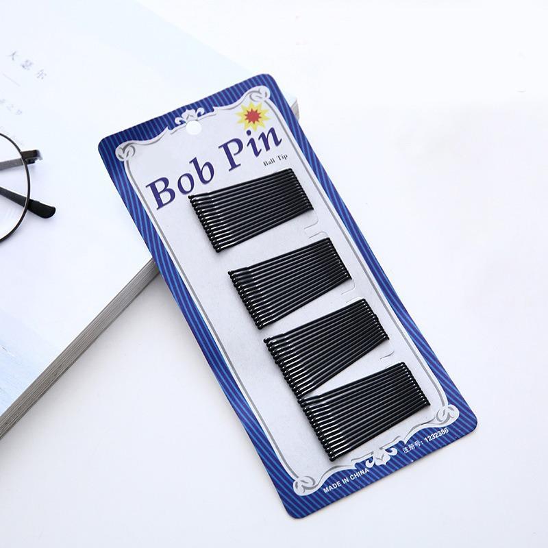 Черная U-образная невидимая шпилька для парикмахерских, челки, танцев и причесок