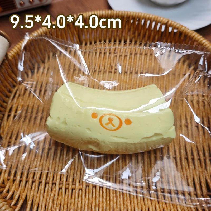 Handmade Squishy With Butter Texture - Banana Bear Shaped Decor To - Food Grade Silicone Safety Material S