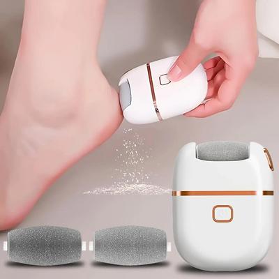 Rechargeable Electric Callus Remover Foot Grinder 3 Grinding Heads 2-Speed Dead Skin Remover for Cracked Heels Pedicure Tool