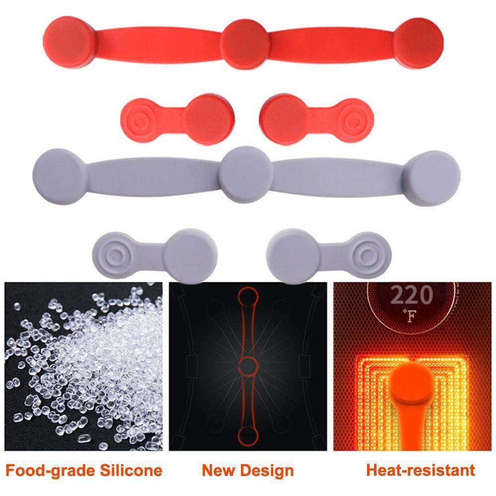 1pc Reusable Air Fryer Magnet Silicone Buckle Non-Scratch Removable Air Fryer Magnets Fixation Safely Paper Holder