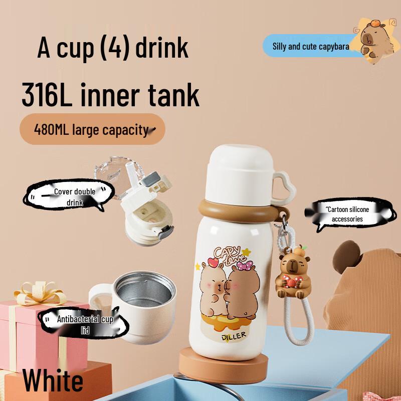 Diller Capybara Insulated Thermos Mug