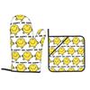 Mr. Men Cute Little Miss Popular Oven Mitts and Pot Holder Sets of 2 for Baking Kitchen Cooking Resistant Non-Slip Gloves