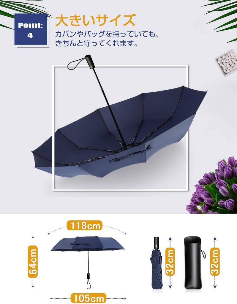 Large Folding Umbrella with Automatic 10 Teflon Suitable for All Weather Open/Close Function, One-Touch Folding, Ribs, Coating, High-Strength