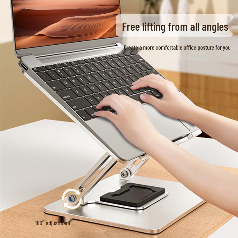 Ergonomischer 360° drehbarer stufenlos höhenverstellbarer Laptopständer