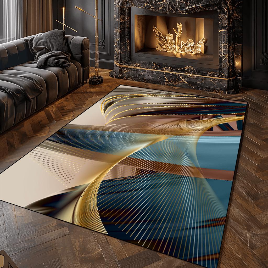 Modern Luxury Carpet for Living Room Abstract Home Rug Large Area Anti Slip Washable Soft Lounge Rug Bedroom Decor