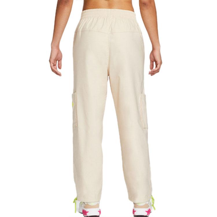 New Nike Knitted Sweatpants Women's Dune White DM6570-126