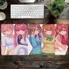 The Quintessential Quintuplets Anime Custom Skin Gaming Mouse Pad Gamer Desk Mat Keyboard Pad Decoration Mause Pad for PC Carpet