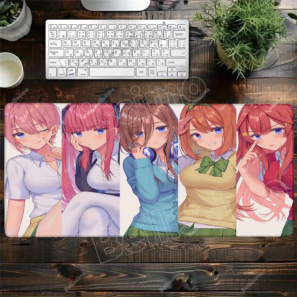 The Quintessential Quintuplets Anime Custom Skin Gaming Mouse Pad Gamer Desk Mat Keyboard Pad Decoration Mause Pad for PC Carpet