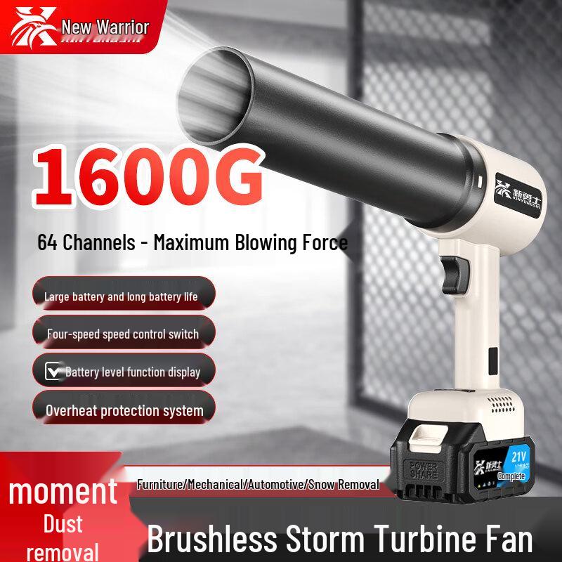 New Warrior Cordless Industrial High-Velocity Blower CN plug (adapter included)