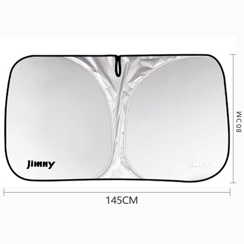 Sunshade for Suzuki Jimny JB74W JB64W JB33W Heat UV Heat Easy Installation InnoWaveCar - Insulation, Cut, Protection,