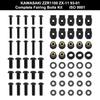 Fit For Kawasaki ZZR1100 ZX-11 1993-2001 Motorbike Complete Fairing Kit Full Cowling Bolts Kit Stainless Steel Clips Nuts