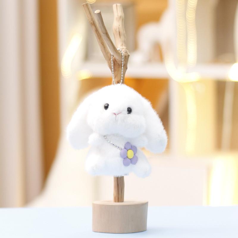 Toy Plush Bunny Keychain With Pp Cotton Filling For Kids Stuffed Gift Animal