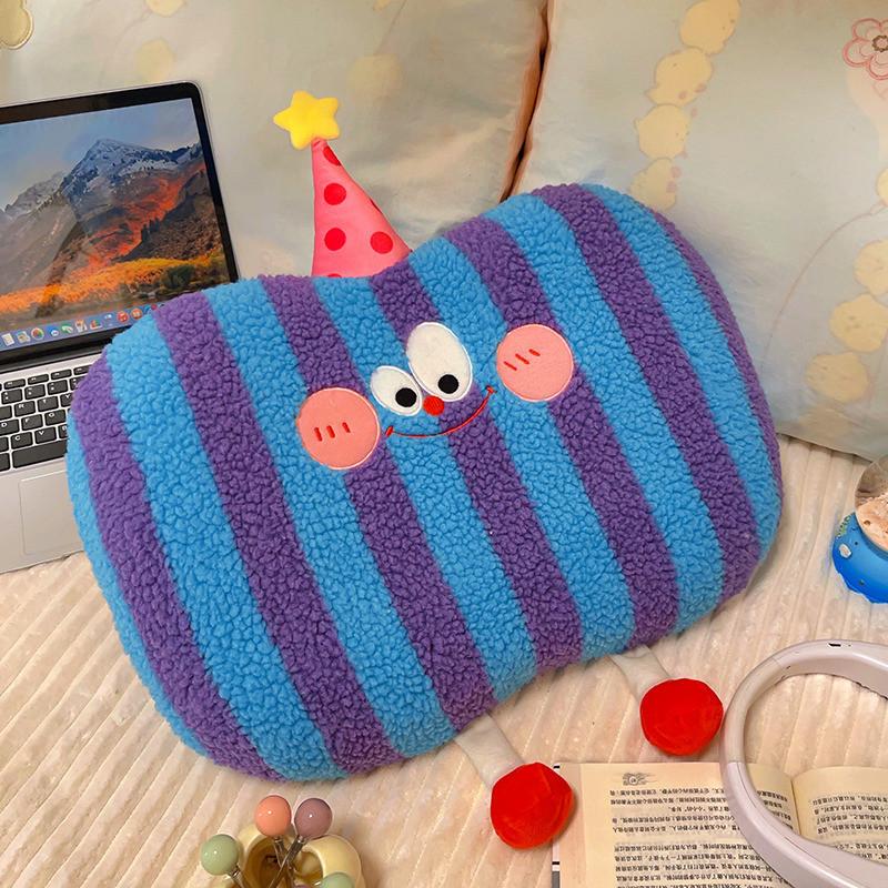 Foam Cartoon Memory Cushion Pillow With Plush Cover For Office Decor Car