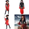 Breathable Women Adult Pirate Costume With Exquisite Workmanship For Parties