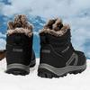 Men Winter Snow Boots Warm Men Hiking Boots High Quality Leather High Top Big Size Men's Boots Outdoor Sneakers